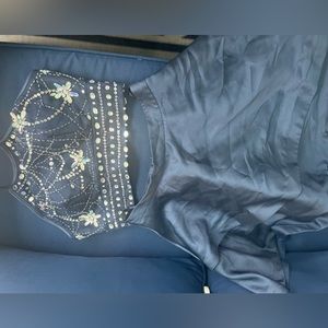 Crystals Navy Blue EUC.